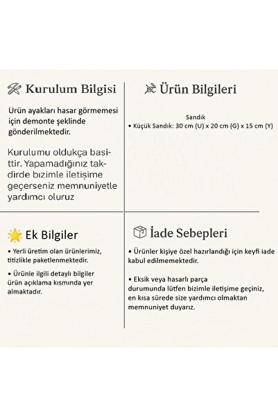 Sonem Çeyiz Скринька для макіяжу нареченої та нареченого 0201