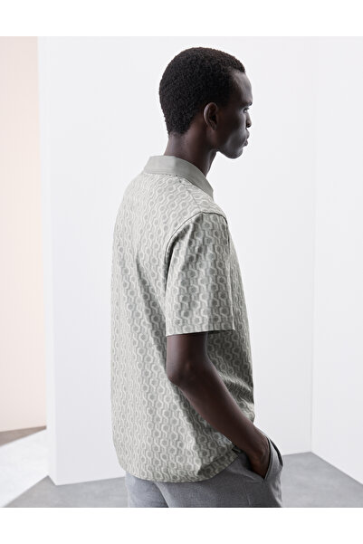 Marks & Spencer Saf Pamuklu Supima® Desenli Polo T-shirt