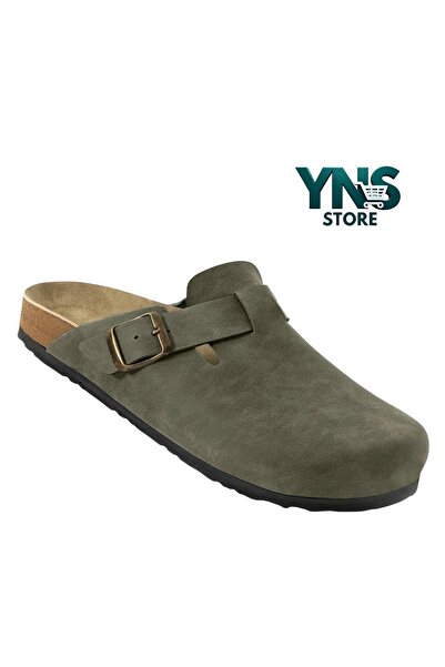 Ynsstore Yeni Sezon Yeni Model Boston Terlik Unisex Haki Rengi