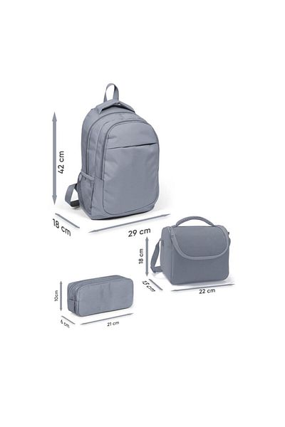 Coral High Set de 3 genți de școală cu model Fashion Girl23669