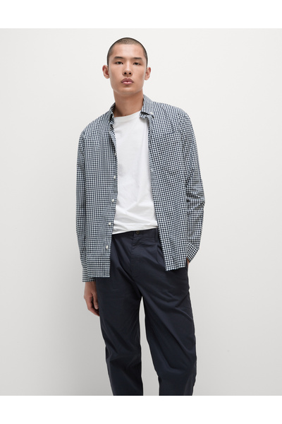 Marks & Spencer Pamuklu Desenli Oxford Gömlek