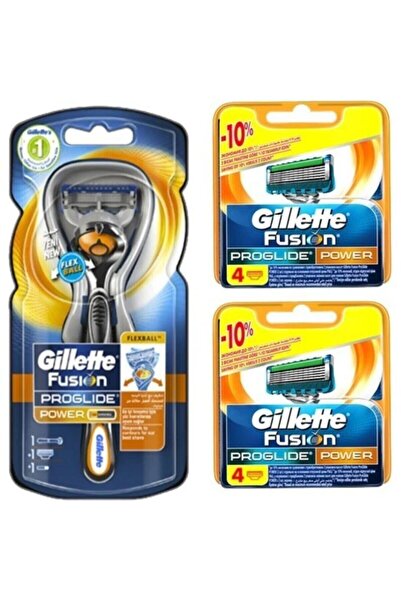 Gillette Fusion Proglide Flexball Power 1up Makina+8 Başlık