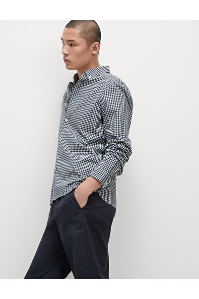 Marks & Spencer Pamuklu Desenli Oxford Gömlek