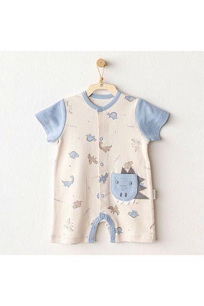 andywawa Ac25917 Romper Dino Baby Jumpsuit Beige