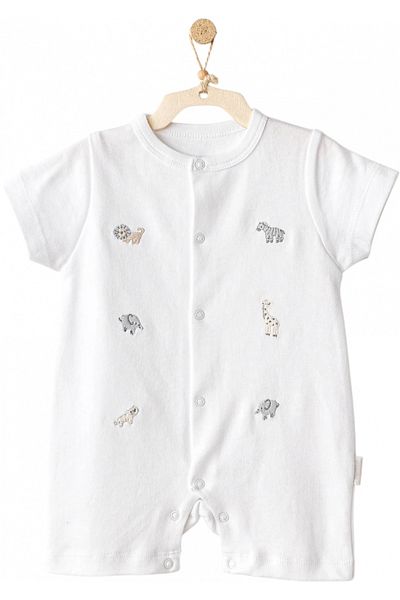 andywawa Little King Baby Jumpsuit - Ac25805 White
