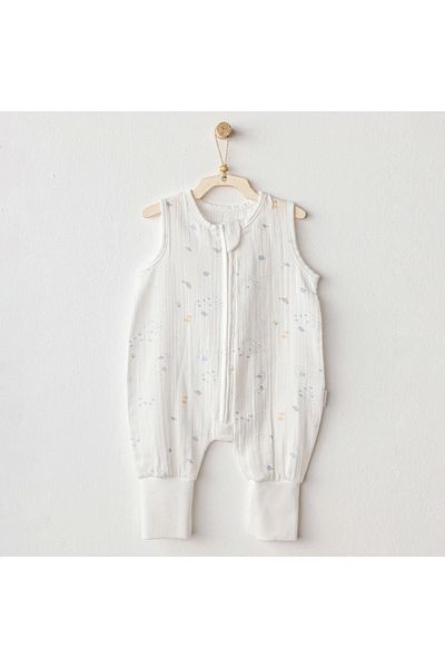 andywawa Ac25610 Ocean Is My Happy Place Muslin Jumpsuit White