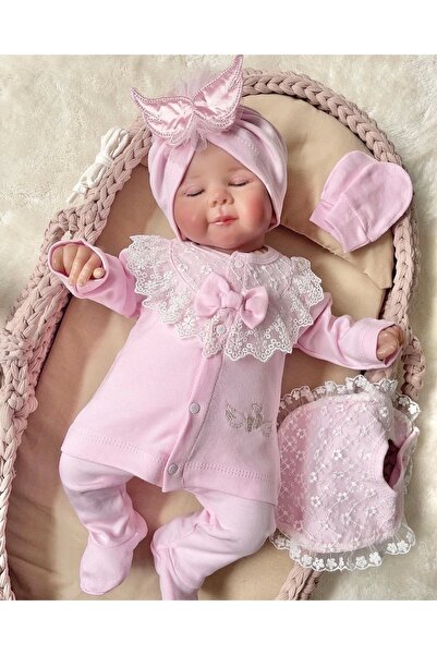 candar Angel Wings 5-Piece Baby Girl Hospital Discharge Set Pink