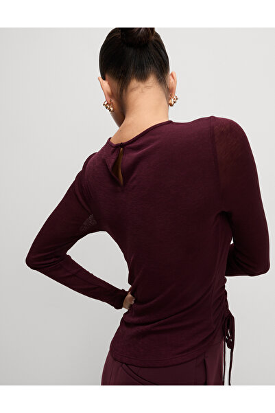 Marks & Spencer Uzun Kollu File Büzgü Detaylı Bluz