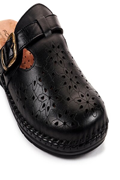 Forelli Γυναικείες παντόφλες Cary Tam Orthopedic από γνήσιο δέρμα με κλειστό μπροστινό μέρος