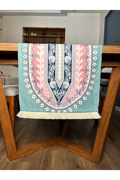 Alseko Concept Cream Tassel, Flowers 04 Pattern 40X140Cm Runner