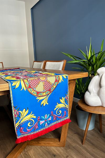 Alseko Concept Red Tassel, Milano 01 Pattern 40X140Cm Runner