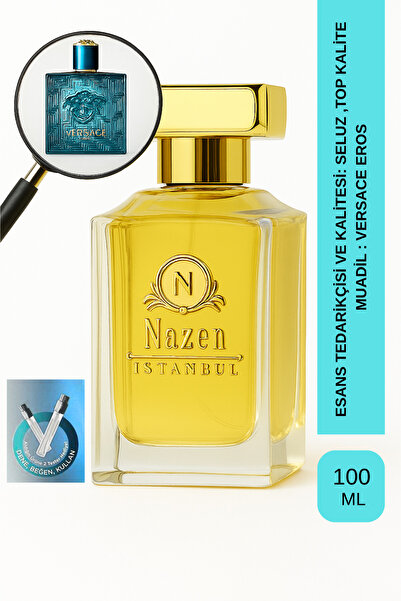 Nazen İstanbul Eros | Nane - Yeşil Elma - Limon - Tonka Fasulyesi | Fresh ve Canlı Intense EDP Erkek Parfüm
