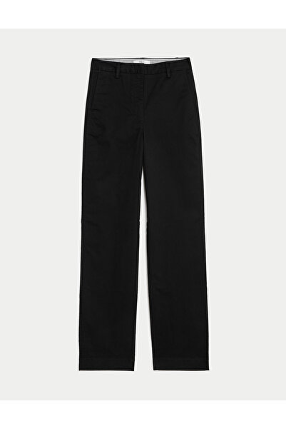 Marks & Spencer Yüksek Bel Straight Leg Chino Pantolon