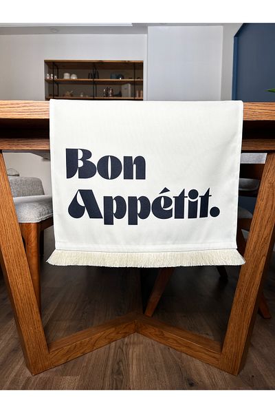 Alseko Concept Cream Tassel, Bon Appetit Pattern 40X140Cm Runner