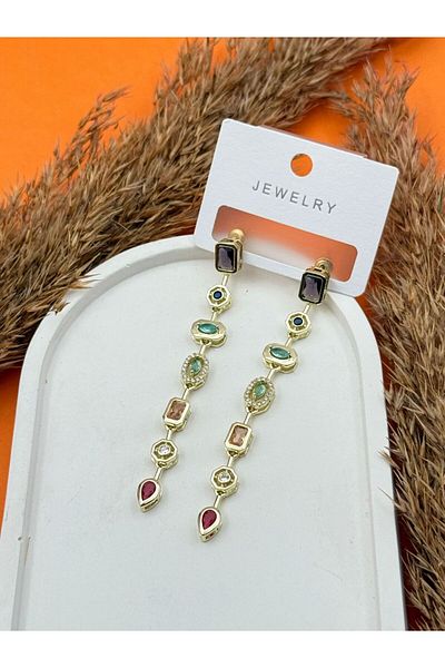 AKSESUARIM Women's Y Model Steel Earrings