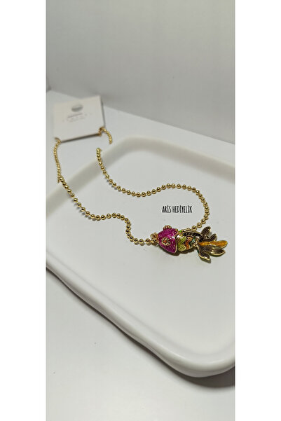 stainless steell قلادة السمكة الملونة المتدلية