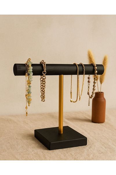 viveres Nero Minori Solid Wood Jewelry Organizer Bracelet,Bracelet,Accessories Organizer