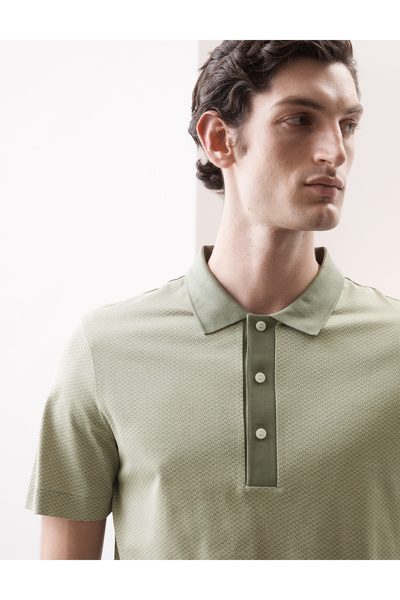 Marks & Spencer Saf Supima® Pamuk Jakarlı Polo Tişört​