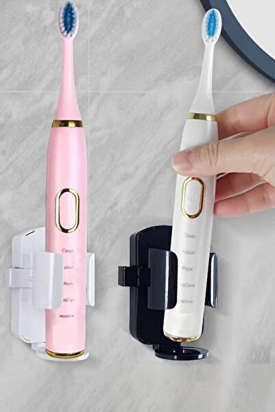 Granvex Elektrikli diş fırçası tutacağı diş fırçalık elektrikli diş fırçası askısı düzenleyici yapışkanlı