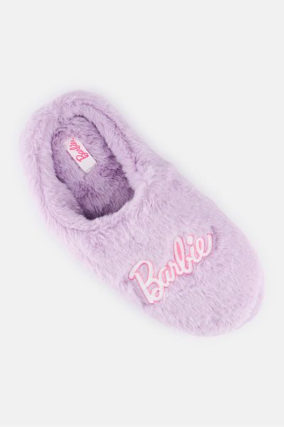 Barbie Women Barbie Slip On Bedroom Slippers, Purple