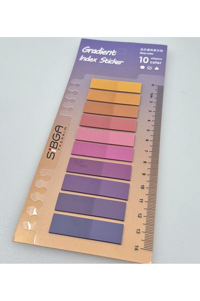 sibga tasarım Transparent Colored Postit Post-it Post It.Bookmark Bookmark Postit Sticker Note Paper 200 Sheets