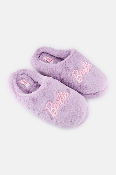 Barbie Women Slip On Bedroom Slippers, Purple