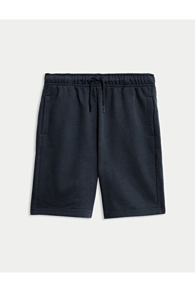 Marks & Spencer Pamuk Karışımlı Elastik Bel Şort (6–16 Yaş)