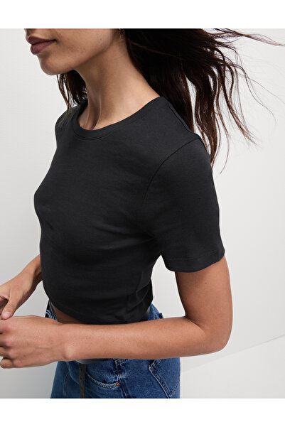 Marks & Spencer %100 Pamuklu Slim Fit Kısa Kollu Tişört