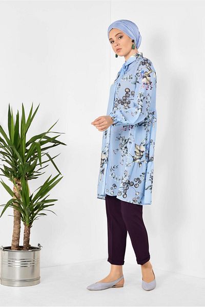 Alvina TUNICA DE PALURI CU MODEL DE FLORI 4910