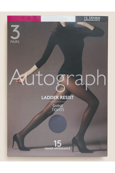 Marks & Spencer 3'lü 15 Denye Külotlu Çorap Seti