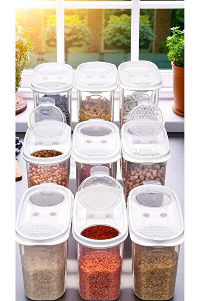 Herza House وعاء طعام بيضاوي 9 قطع أبيض