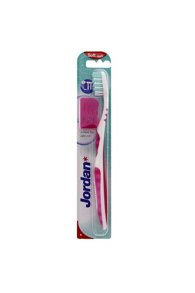 JORDAN Toothbrush Clinic Soft Gentle Gum Care & Effective Plaque Removal, Assorted Colors, 1pc