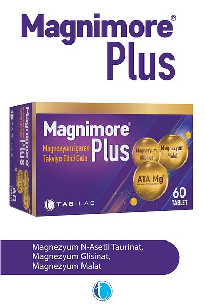Magnimore بالإضافة إلى 60 مكمل غذائي يحتوي على مغنيسيوم