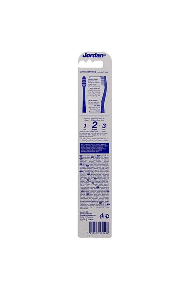 JORDAN Toothbrush Clinic Soft Gentle Gum Care & Effective Plaque Removal, Assorted Colors, 1pc