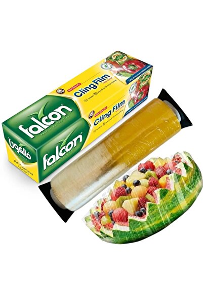 Falcon Cling Film 1.3kg Roll – 300mm Width, 1 Pc | Premium Food Wrap