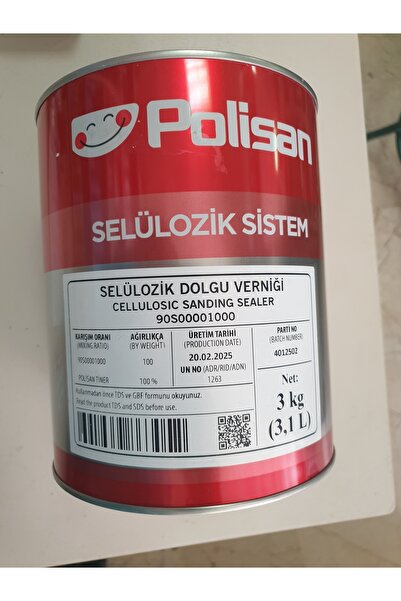 Polisan Selülozik -Dolgu Verniği -3Kg.