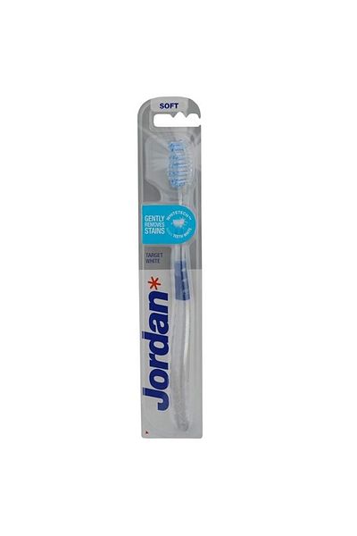 JORDAN Toothbrush Target White Medium 1 Pc – Gentle Whitening Care, 1 Pc