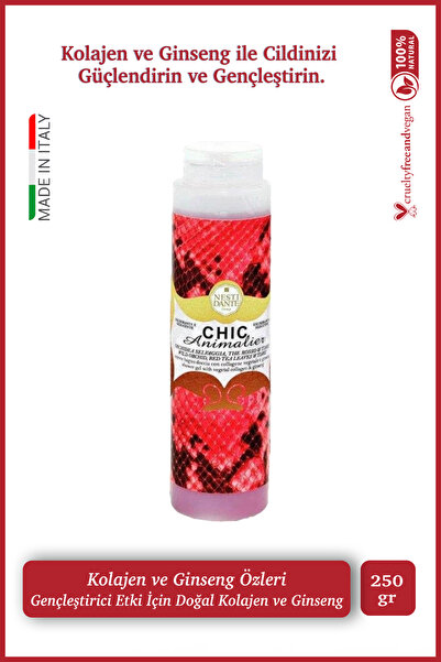 Nesti Dante Chic Animalier Duş Jeli 300ml | Antiaging Bakım Güçlendirici | Ko...