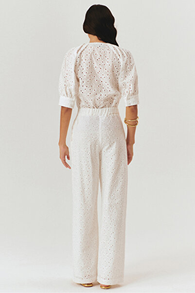 Exquise Fisto Kumaş Bol Kesim Pantolon