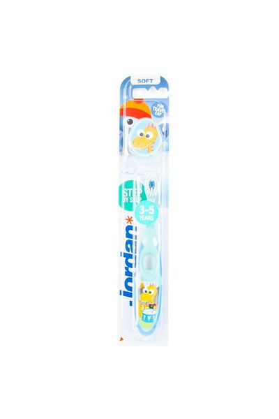 JORDAN Kid Soft Tooth Brush 3 - 5 Years Assorted Color Gentle Care For Milk Teeth, Assorted Colors, 1 Pc