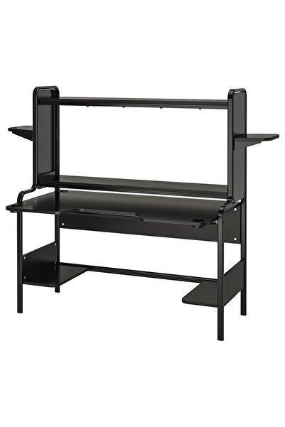 IKEA oyuncu masası, siyah, 185x74 cm