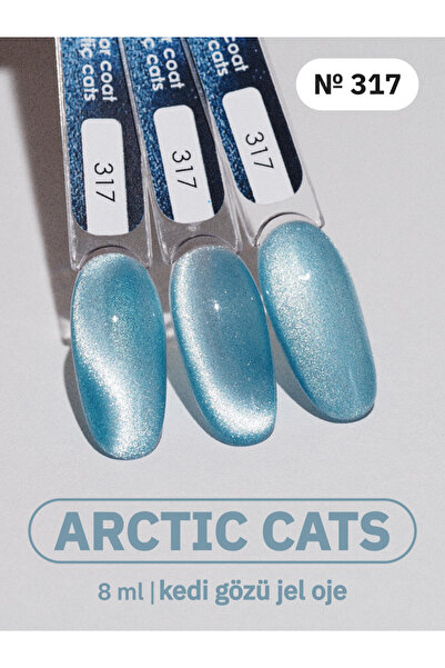 MOJO Kalıcı Oje Mavi Arctıc Cats 317 (8 ML) Rus Kalitesi, Profesyonellerin Te...