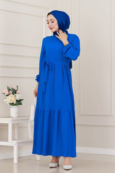Sevitli Princess Dress -sax-blue