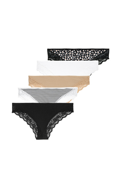 Marks & Spencer 5'li Dantel Detaylı Brazilian Külot Seti