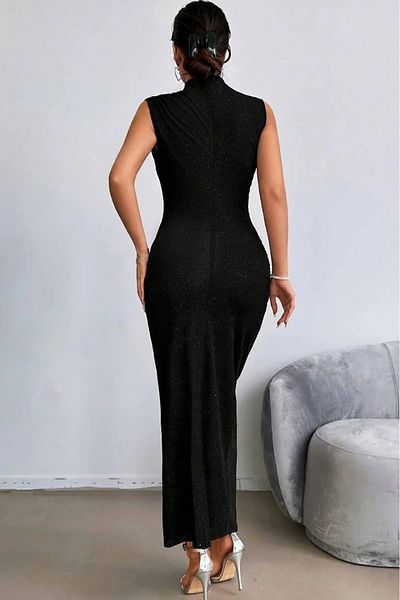 TrendyFashion Rochie de seară drapată cu sclipici