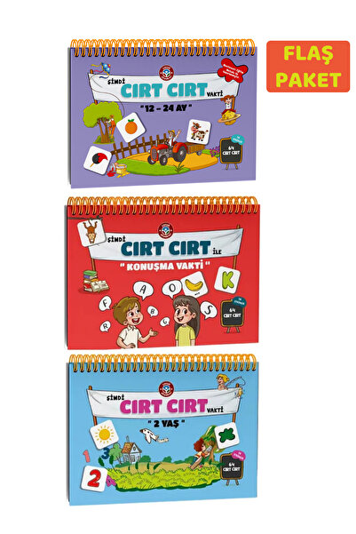 Çocuk Akademi Cırt Cırtlı Aktivite Seti Üçlü Flaş Paket