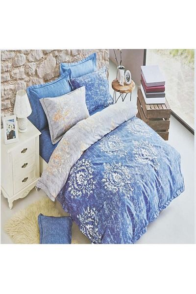 Casa New Concept 4 Seasons SA-7 Bed Linen Set, Duvet Cover 200x220, Sheet 160x200, 2 Pillowcases, Microfiber