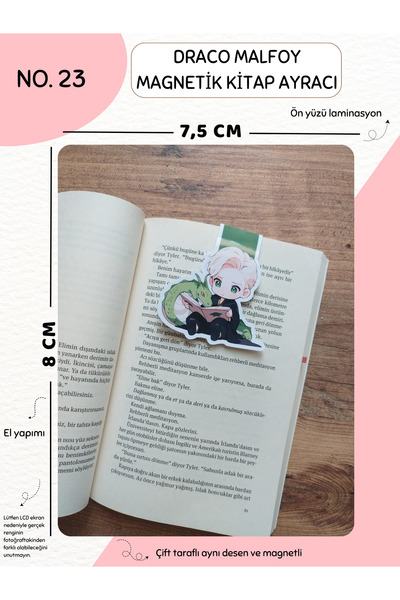 Else Craft Harry Potter - Draco Malfoy Magnetik Kitap Ayracı No:23
