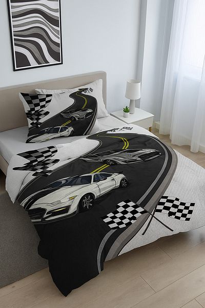 Bebişim Halı Single Child Pique Pillowcase with Trolley