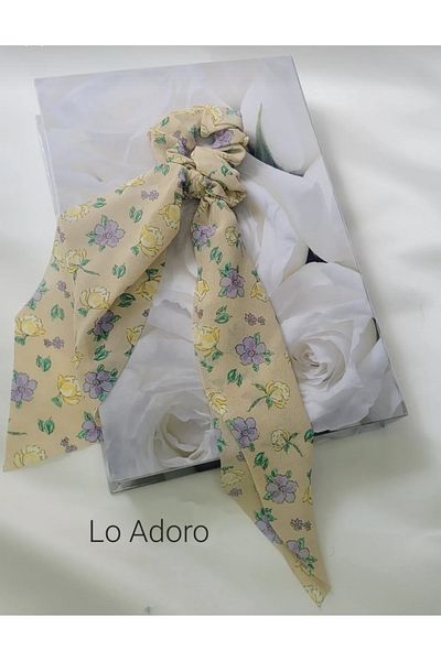 LO ADORO وشاح زهري بإبزيم مطاطي للنساء، مشبك على شكل كعكة، وشاح على شكل زهرة، إكسسوارات للشعر، مشبك للعطلات الصيفية